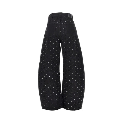 PINKO Studded Barrel Fit jeans