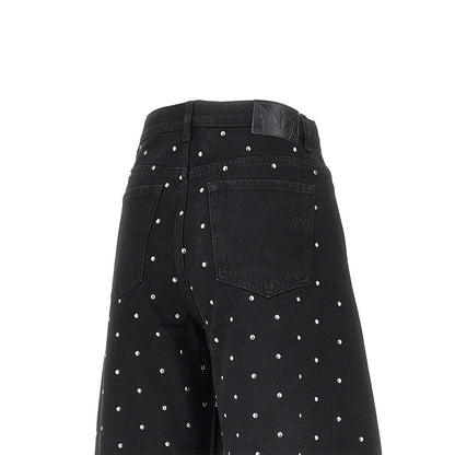 PINKO Studded Barrel Fit jeans