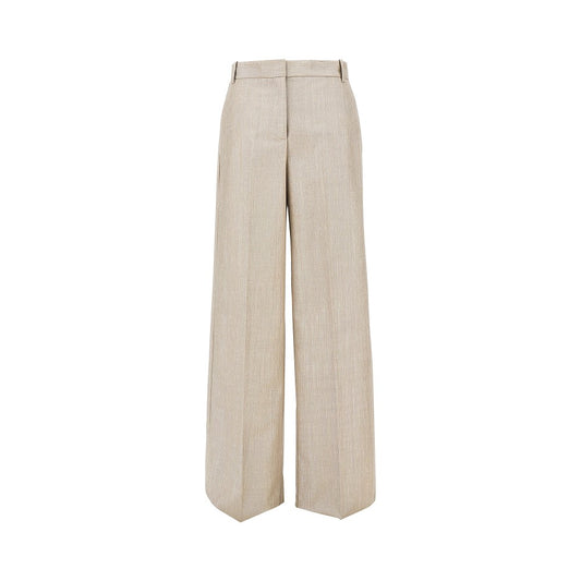 PINKO Lurex viscose and wool-blend pants