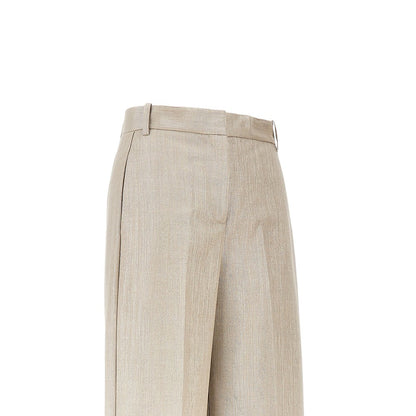 PINKO Lurex viscose and wool-blend pants