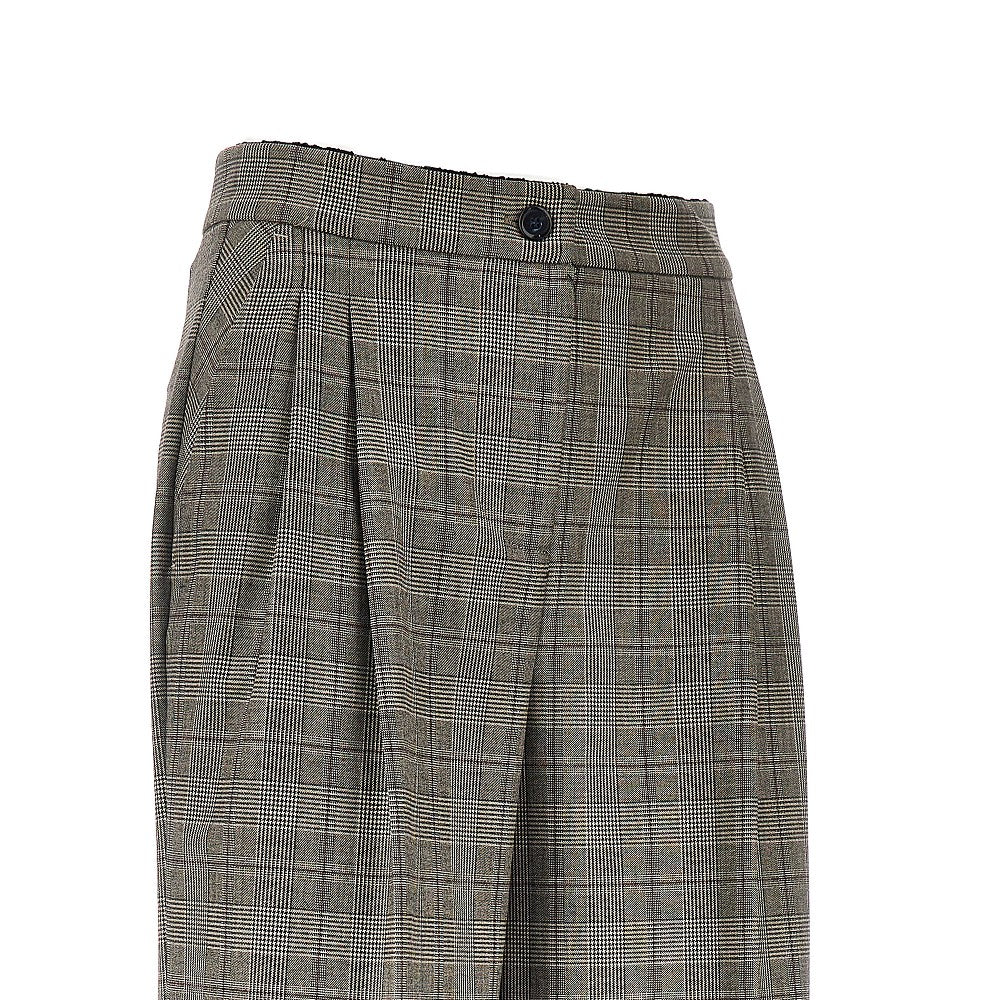 PINKO Prince of Wales wide-leg pants