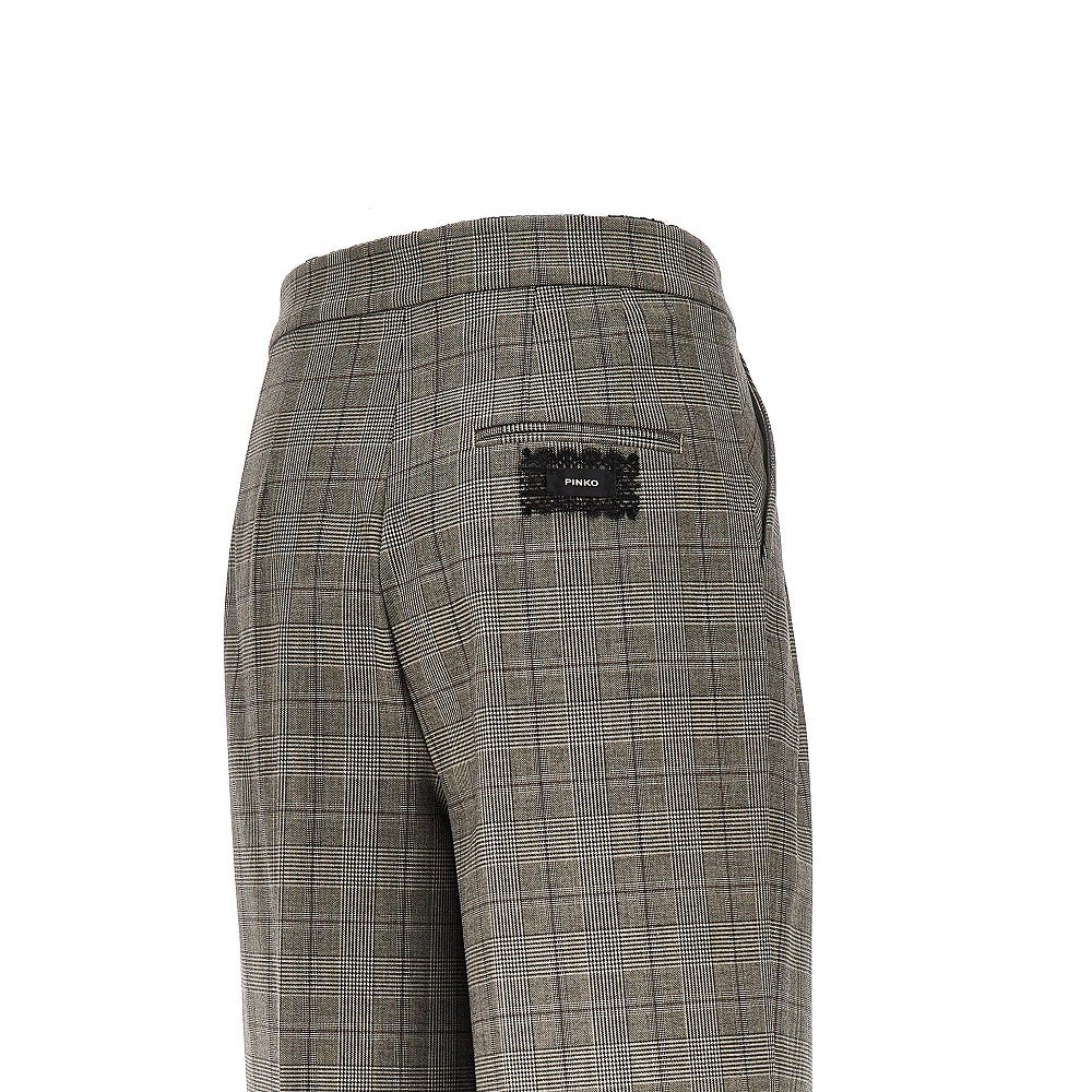 PINKO Prince of Wales wide-leg pants