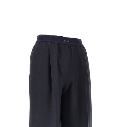 PINKO Stretch wool-blend wide-leg pants