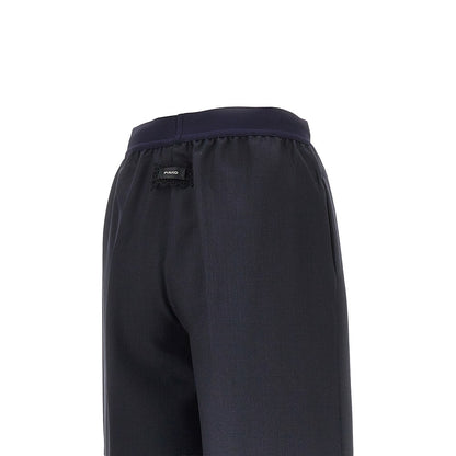 PINKO Stretch wool-blend wide-leg pants