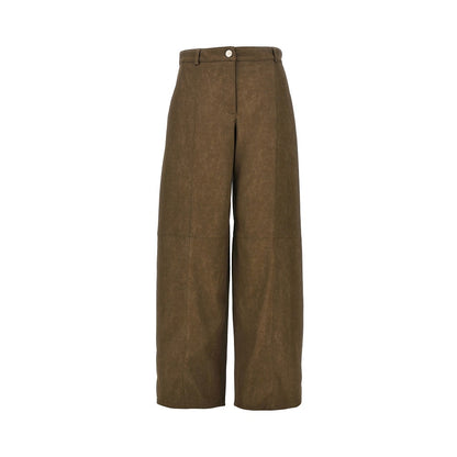 PINKO Nubuck-effect fabric pants