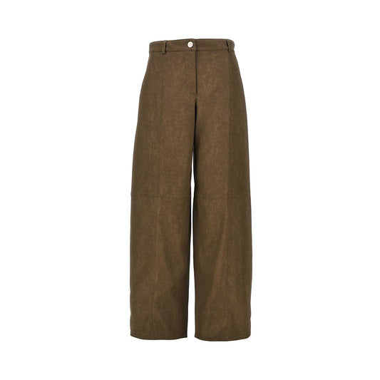 PINKO Nubuck-effect fabric pants