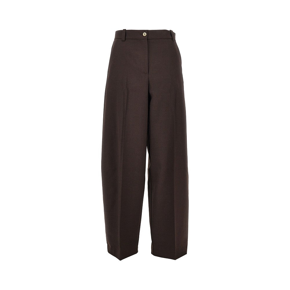 PINKO Wool-blend Barrel Leg pants