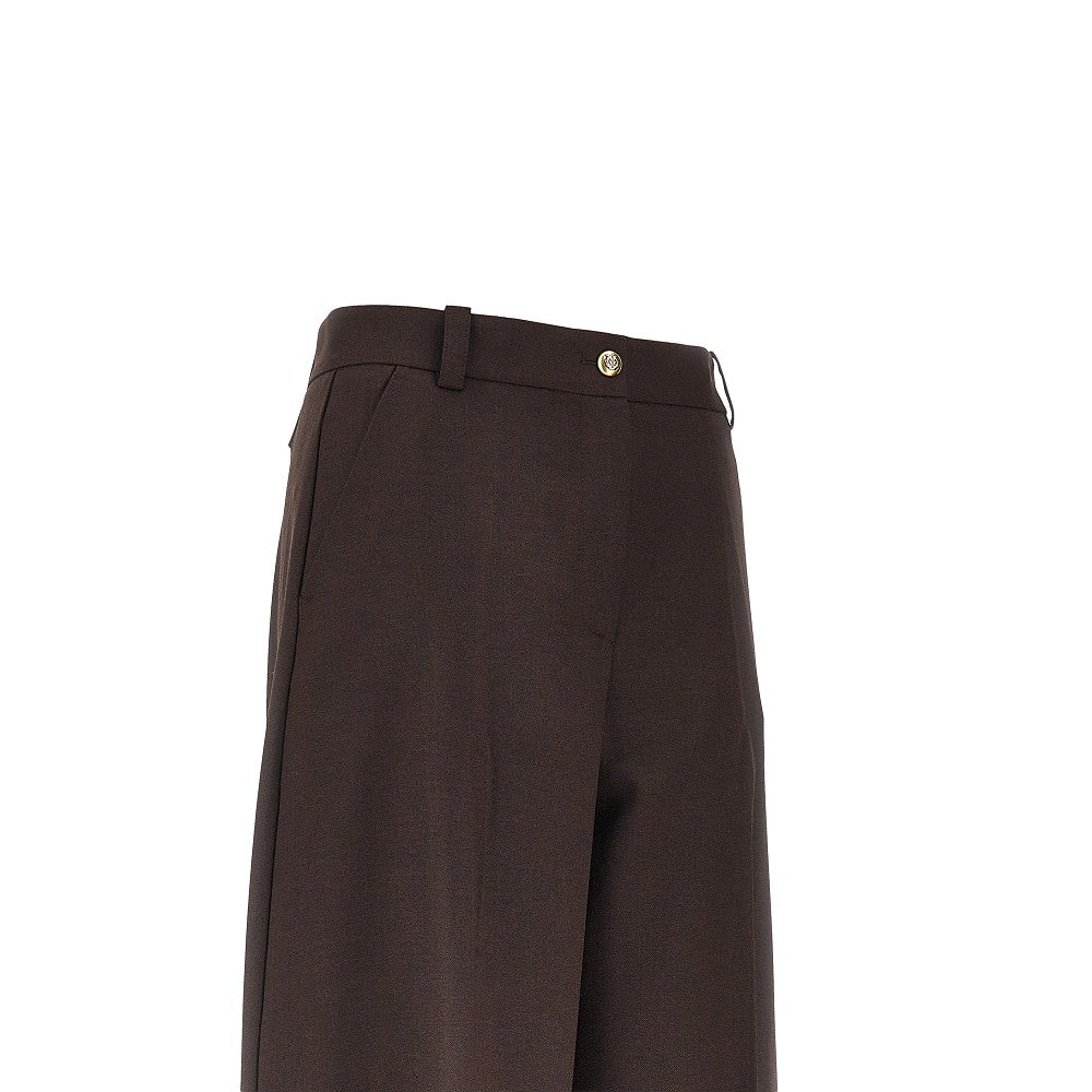PINKO Wool-blend Barrel Leg pants
