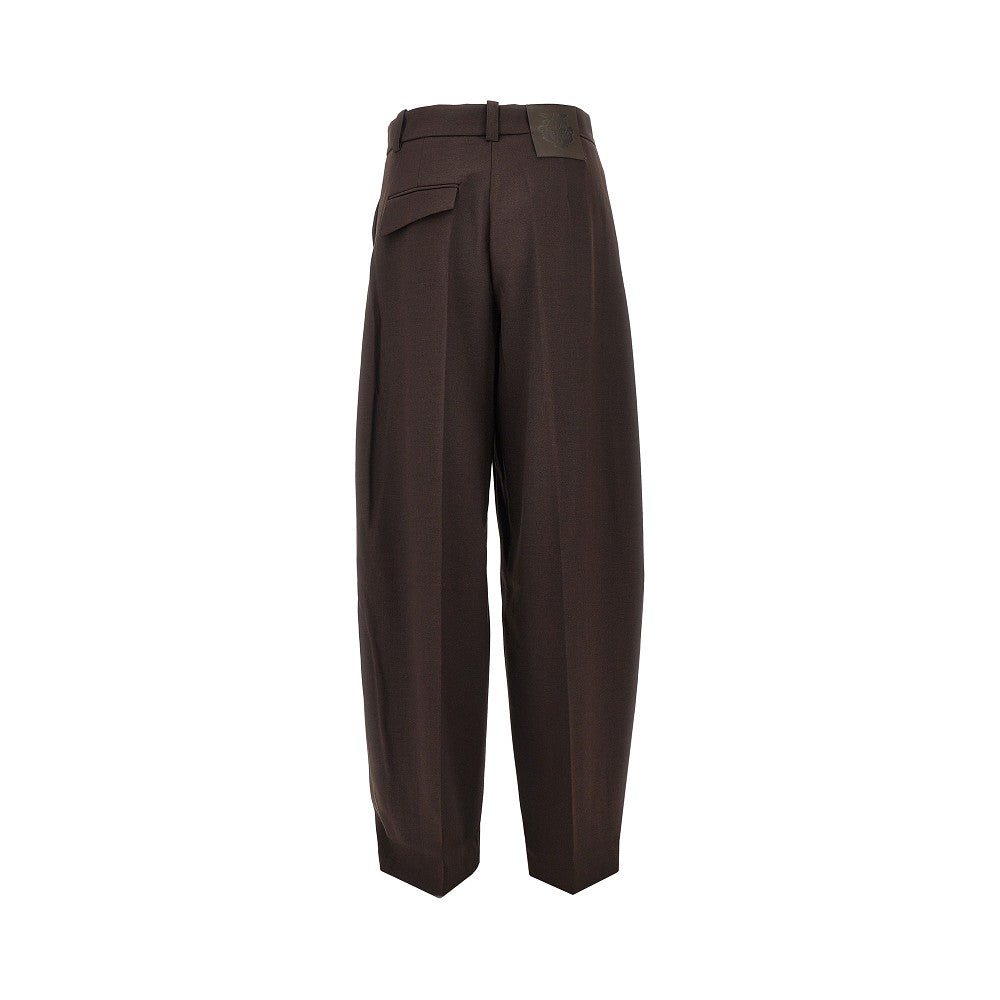 PINKO Wool-blend Barrel Leg pants