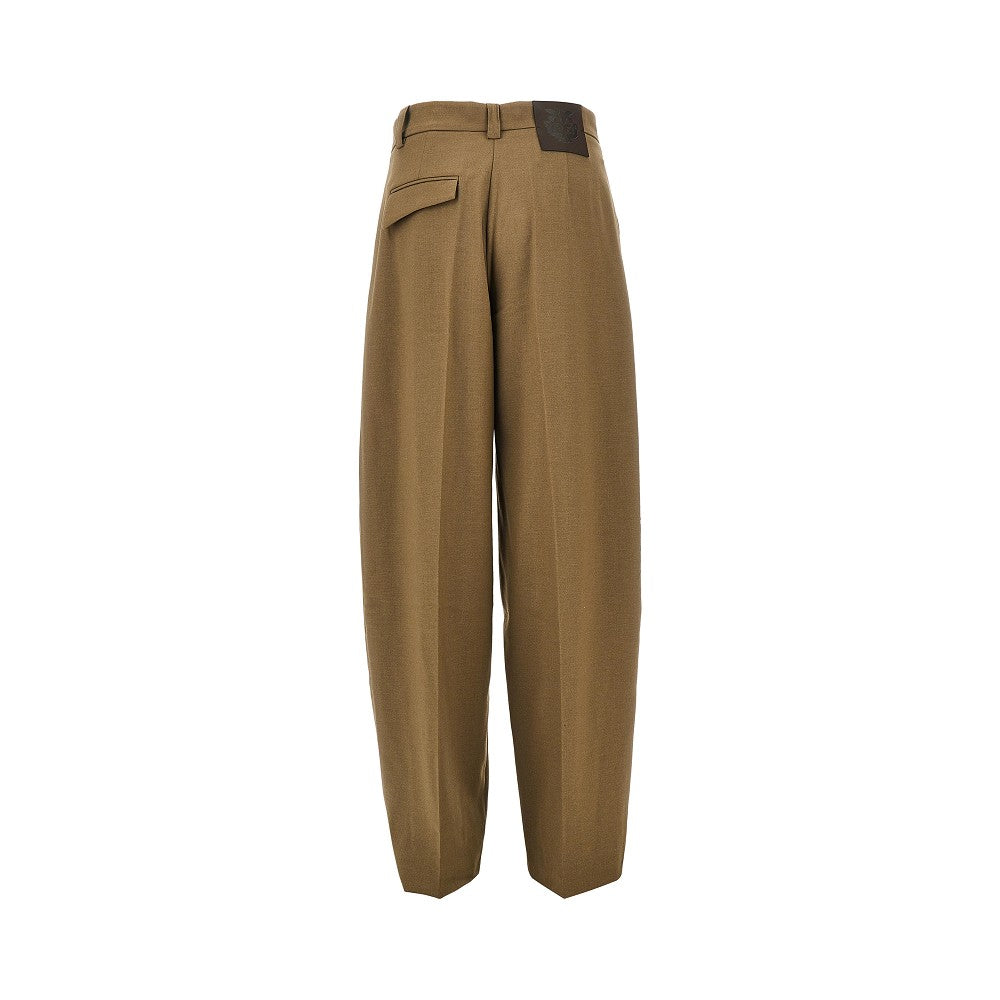 PINKO Wool-blend Barrel Leg pants