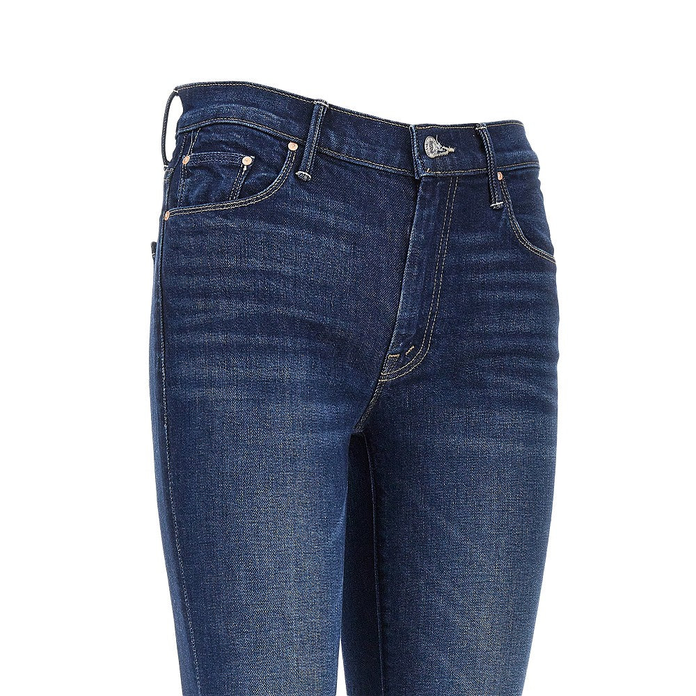 Mother Stretch cotton denim slared jeans