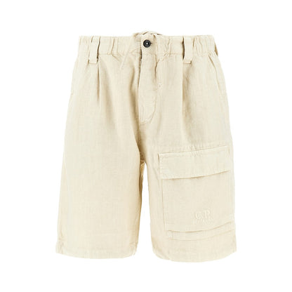 C.P. Company Linen cargo shorts