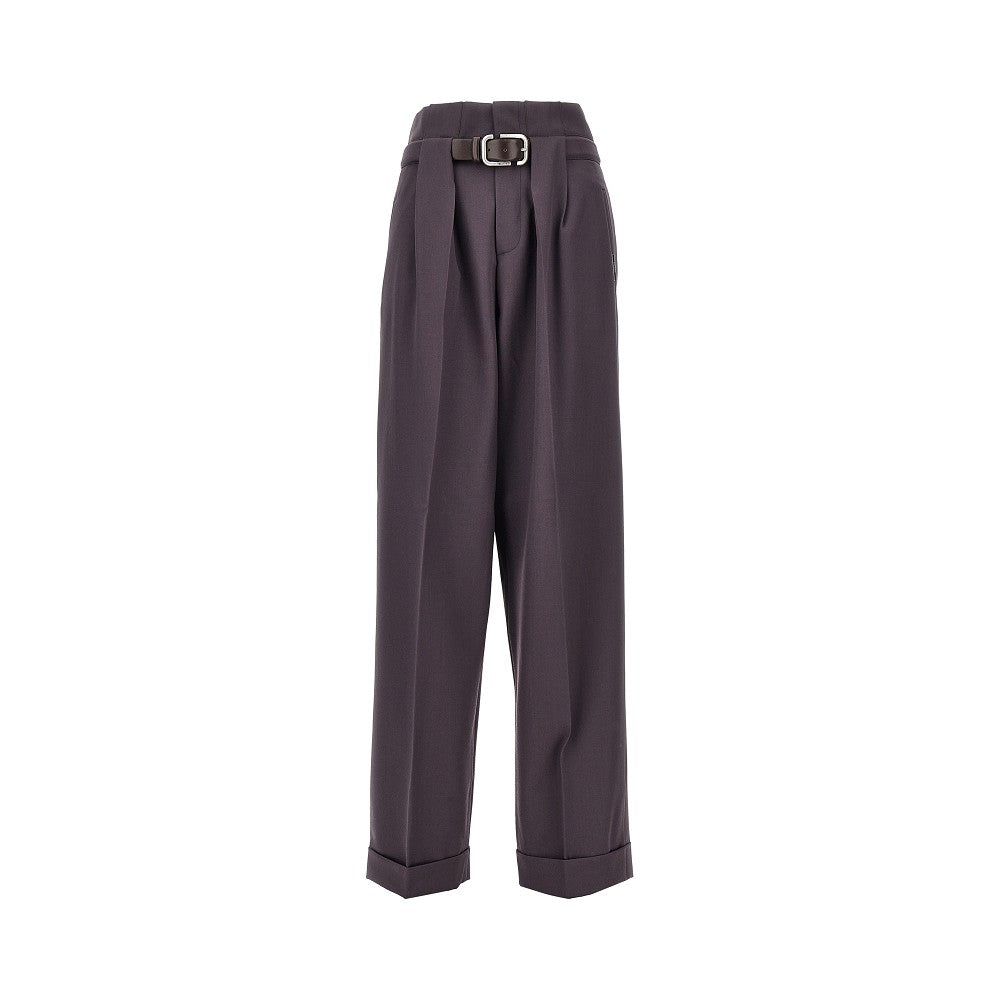 THE ATTICO Gabardine pants with belt