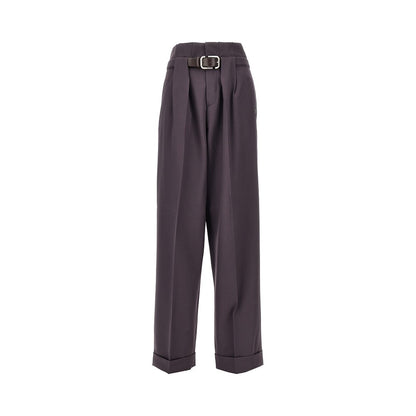 THE ATTICO Gabardine pants with belt
