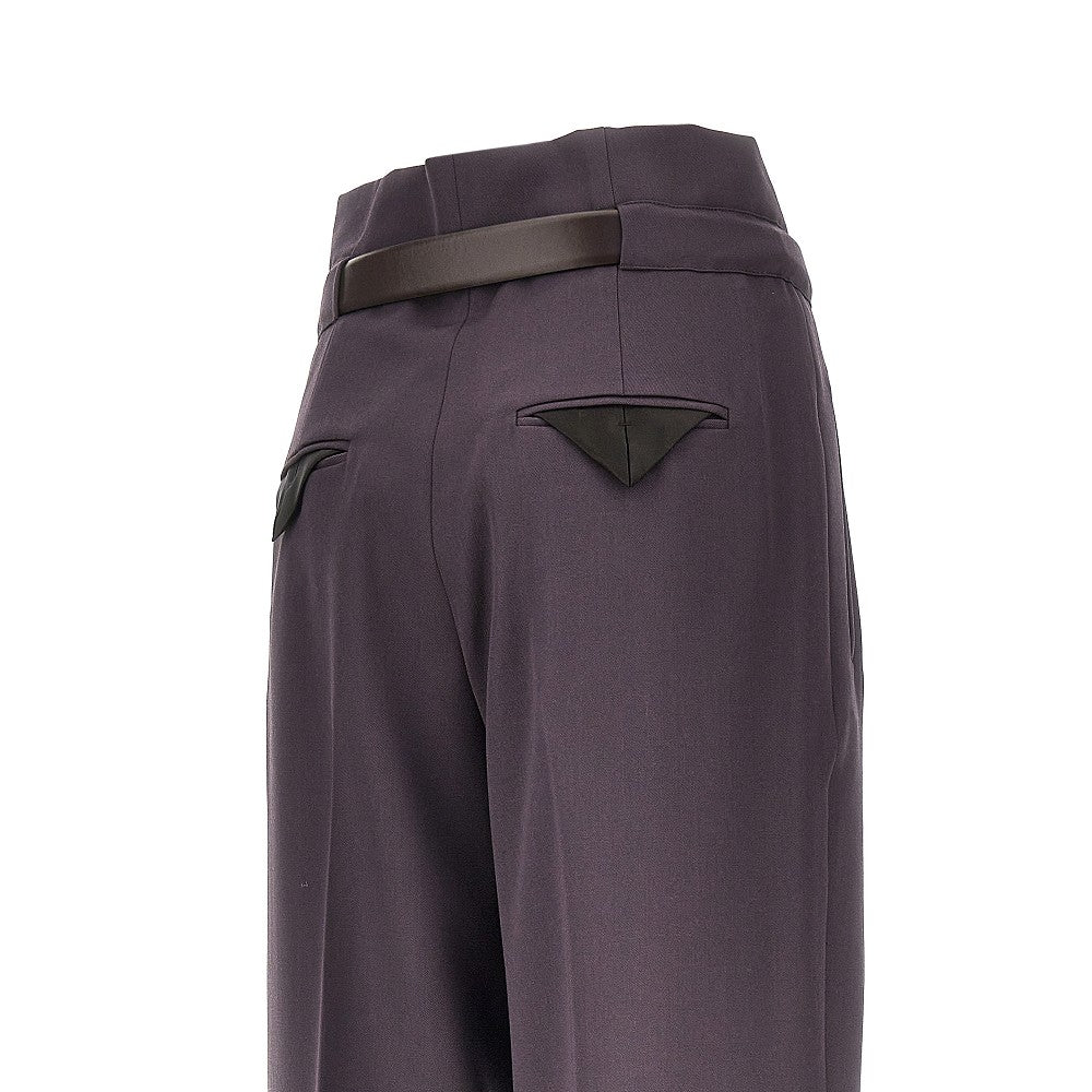 THE ATTICO Gabardine pants with belt