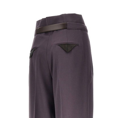THE ATTICO Gabardine pants with belt