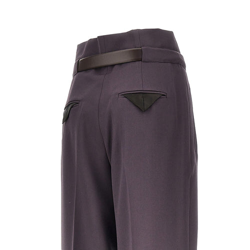 THE ATTICO Gabardine pants with belt