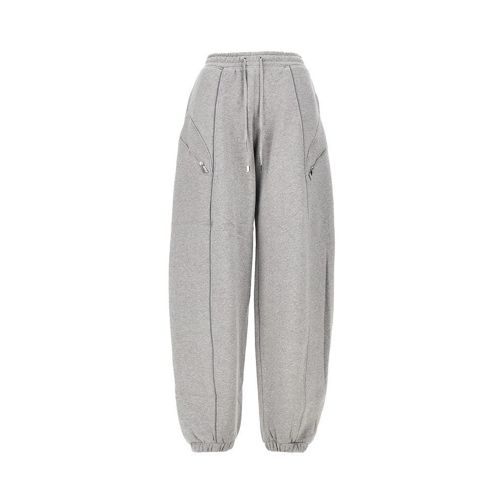 THE ATTICO Mélange cotton jogging pants
