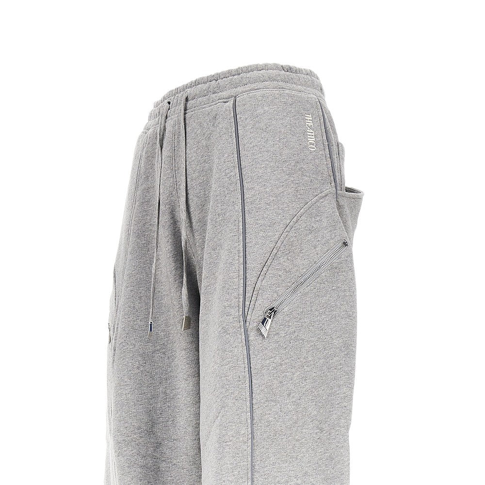 THE ATTICO Mélange cotton jogging pants