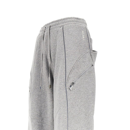 THE ATTICO Mélange cotton jogging pants