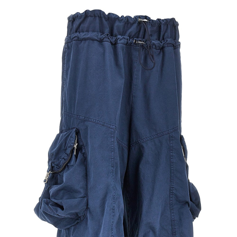 THE ATTICO Washed cotton cargo pants