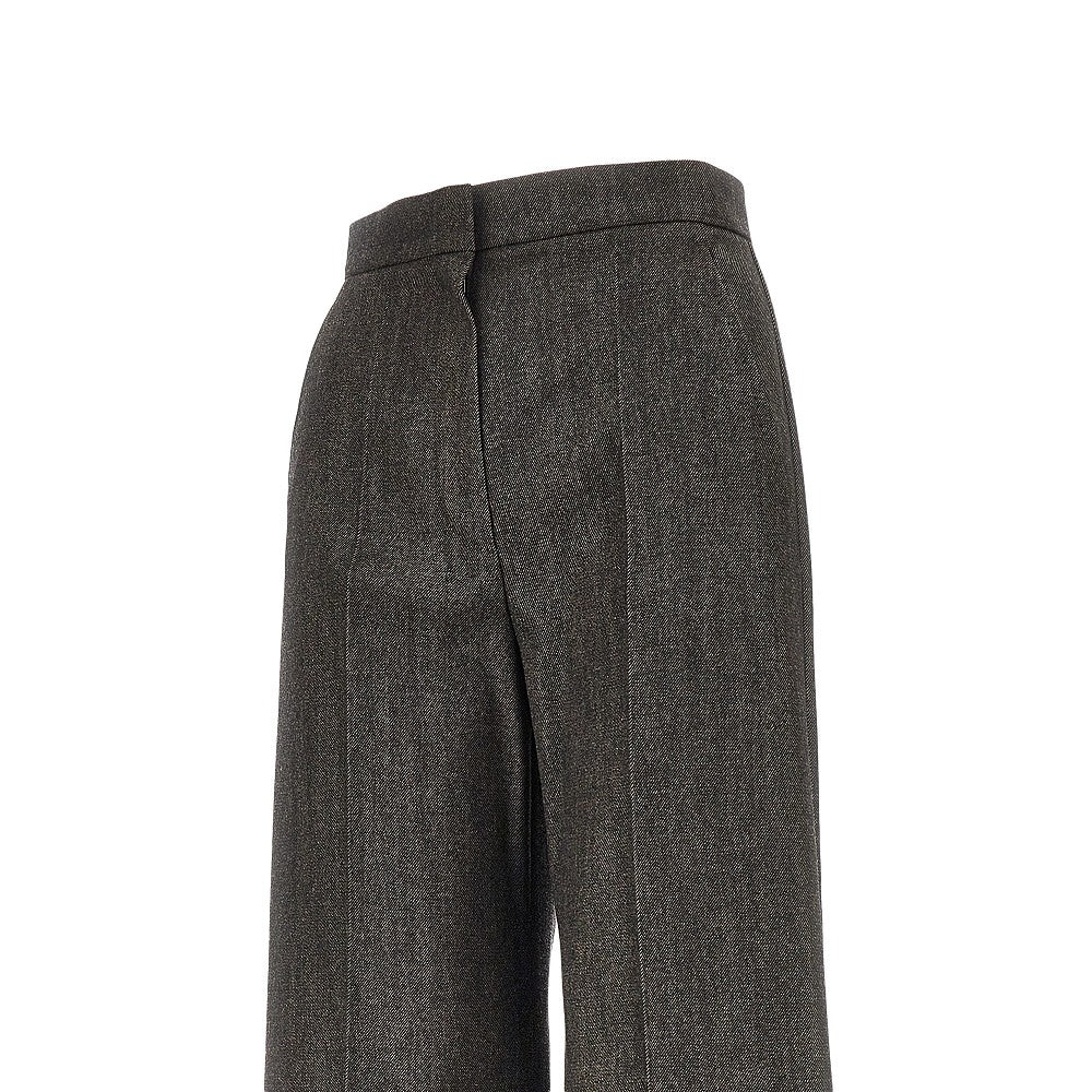 MAX MARA Denim effect wool tailored pants