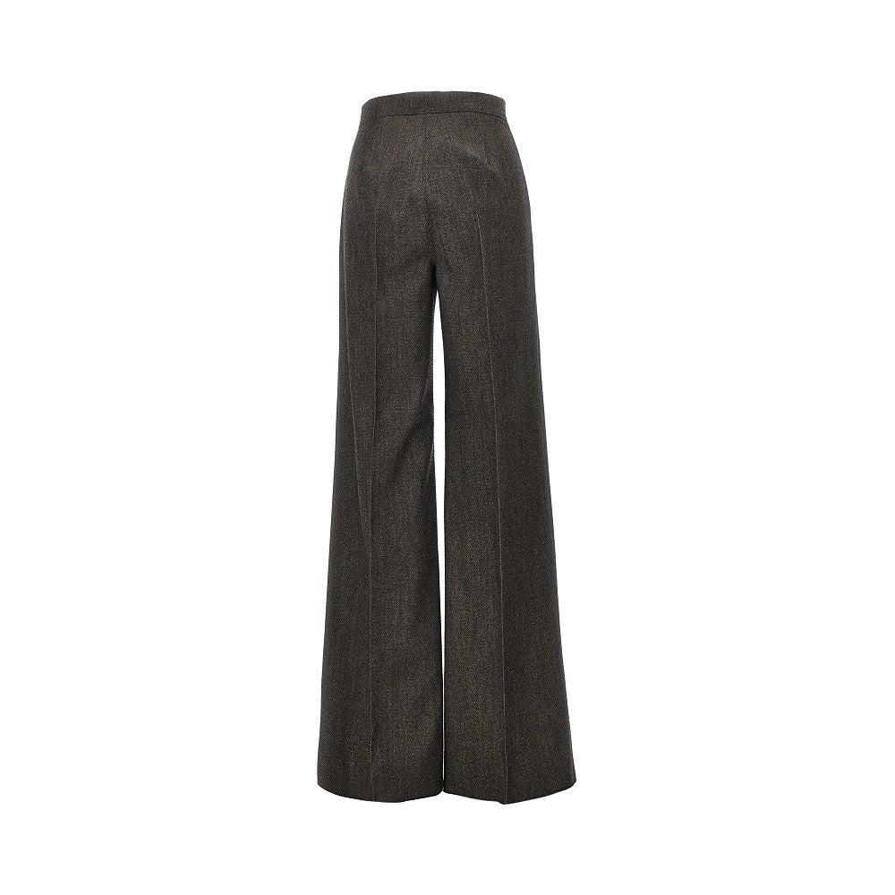 MAX MARA Denim effect wool tailored pants