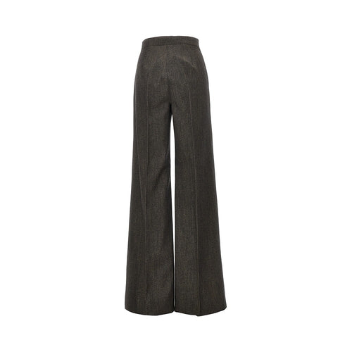 MAX MARA Denim effect wool tailored pants