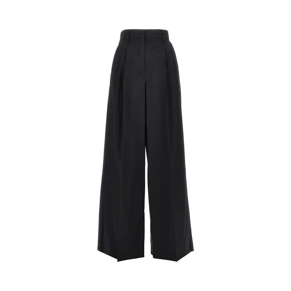 Weekend Max Mara Virgin wool wide-leg pants