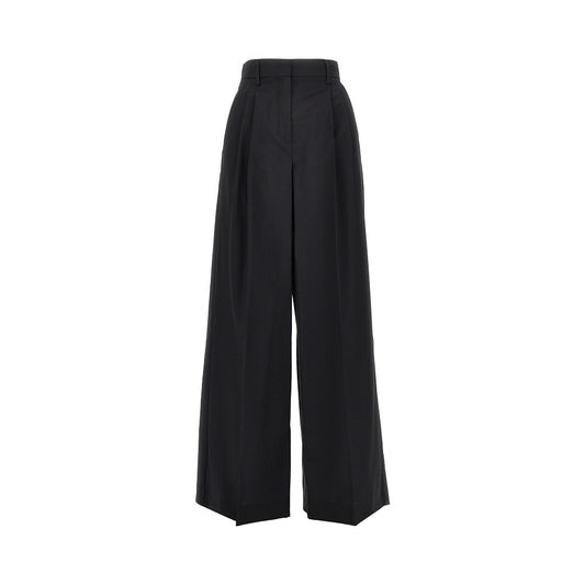 Weekend Max Mara Virgin wool wide-leg pants