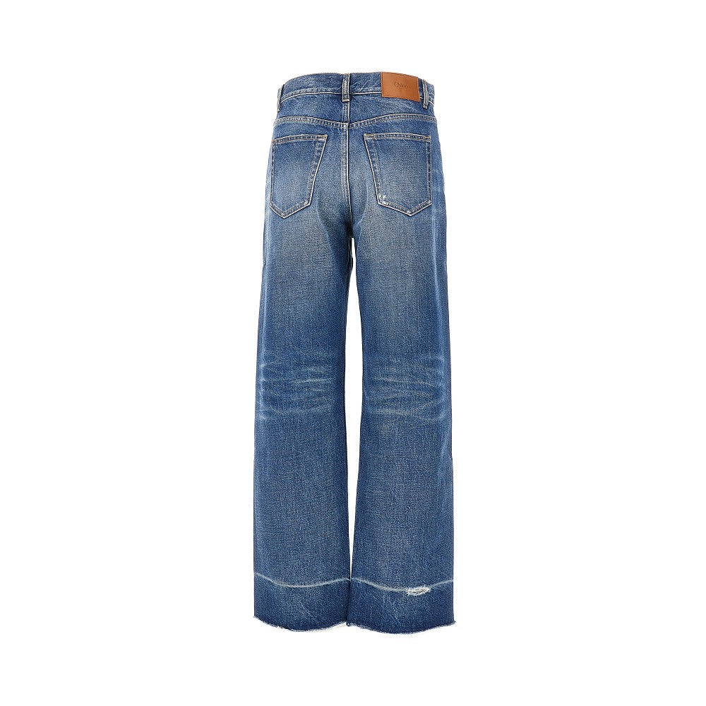 Chloé Raw-cut hem jeans