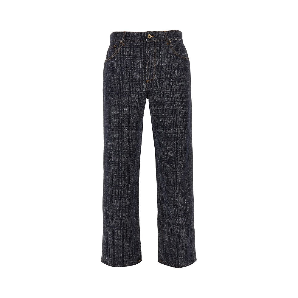 BURBERRY Check denim Loose Fit jeans