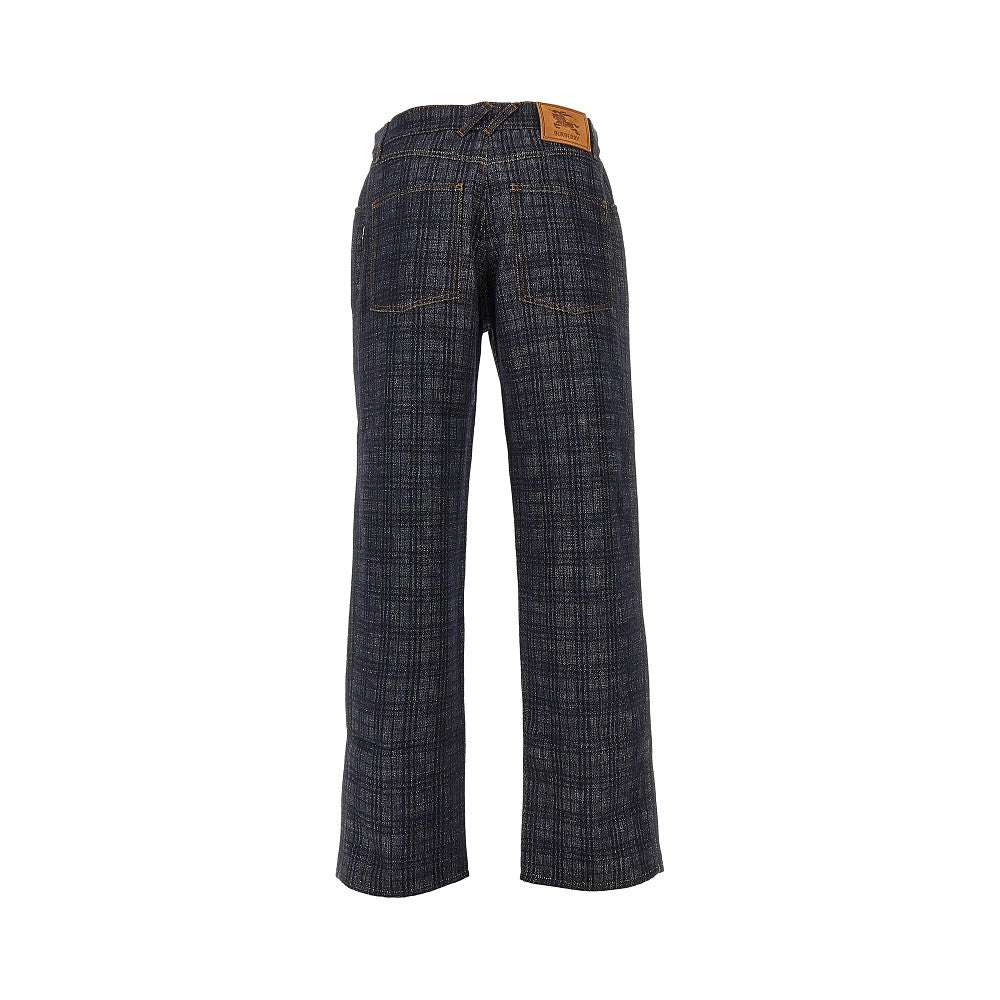 BURBERRY Check denim Loose Fit jeans