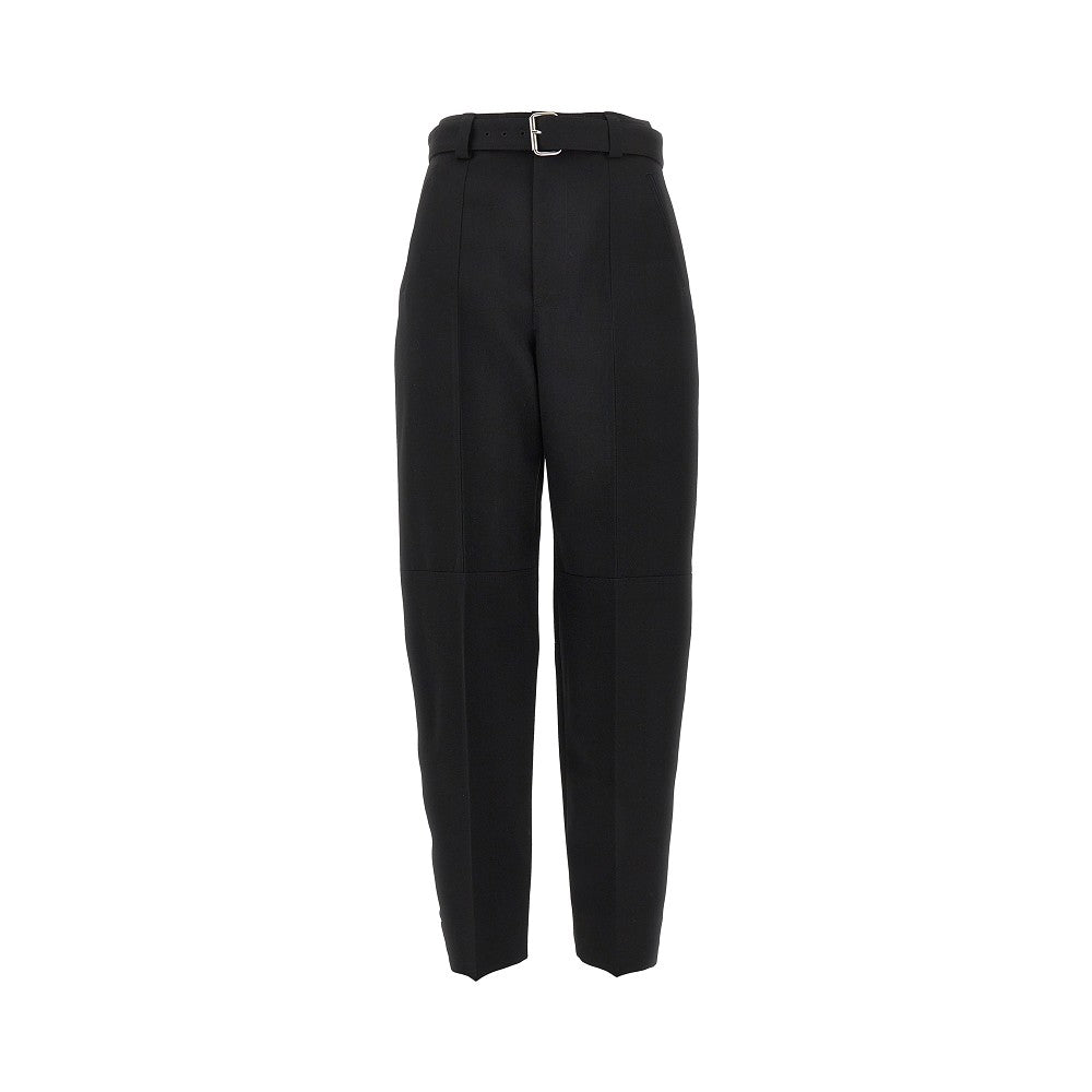 BOTTEGA VENETA Compact wool pants with belt