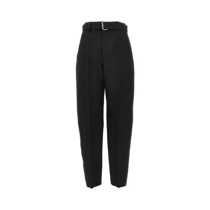 BOTTEGA VENETA Compact wool pants with belt