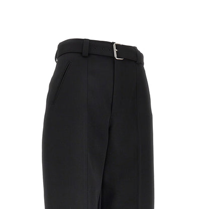 BOTTEGA VENETA Compact wool pants with belt