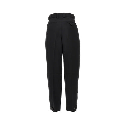 BOTTEGA VENETA Compact wool pants with belt
