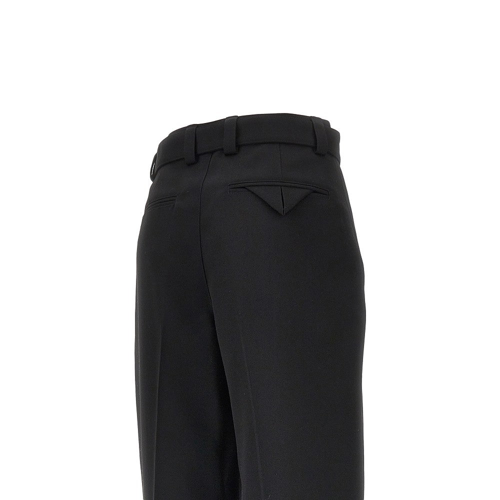 BOTTEGA VENETA Compact wool pants with belt