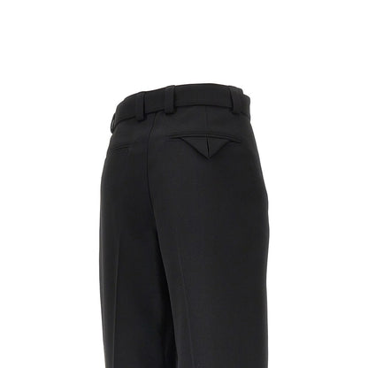 BOTTEGA VENETA Compact wool pants with belt
