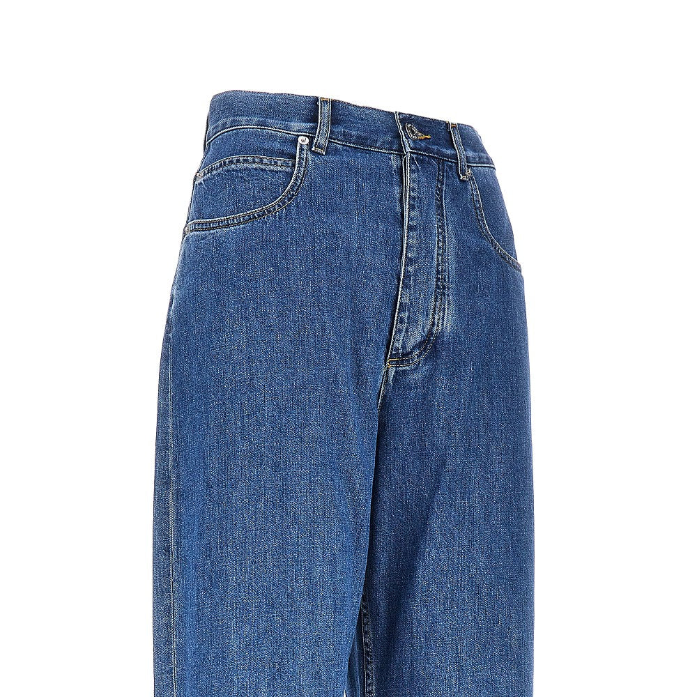 BOTTEGA VENETA Wide leg high-rise jeans