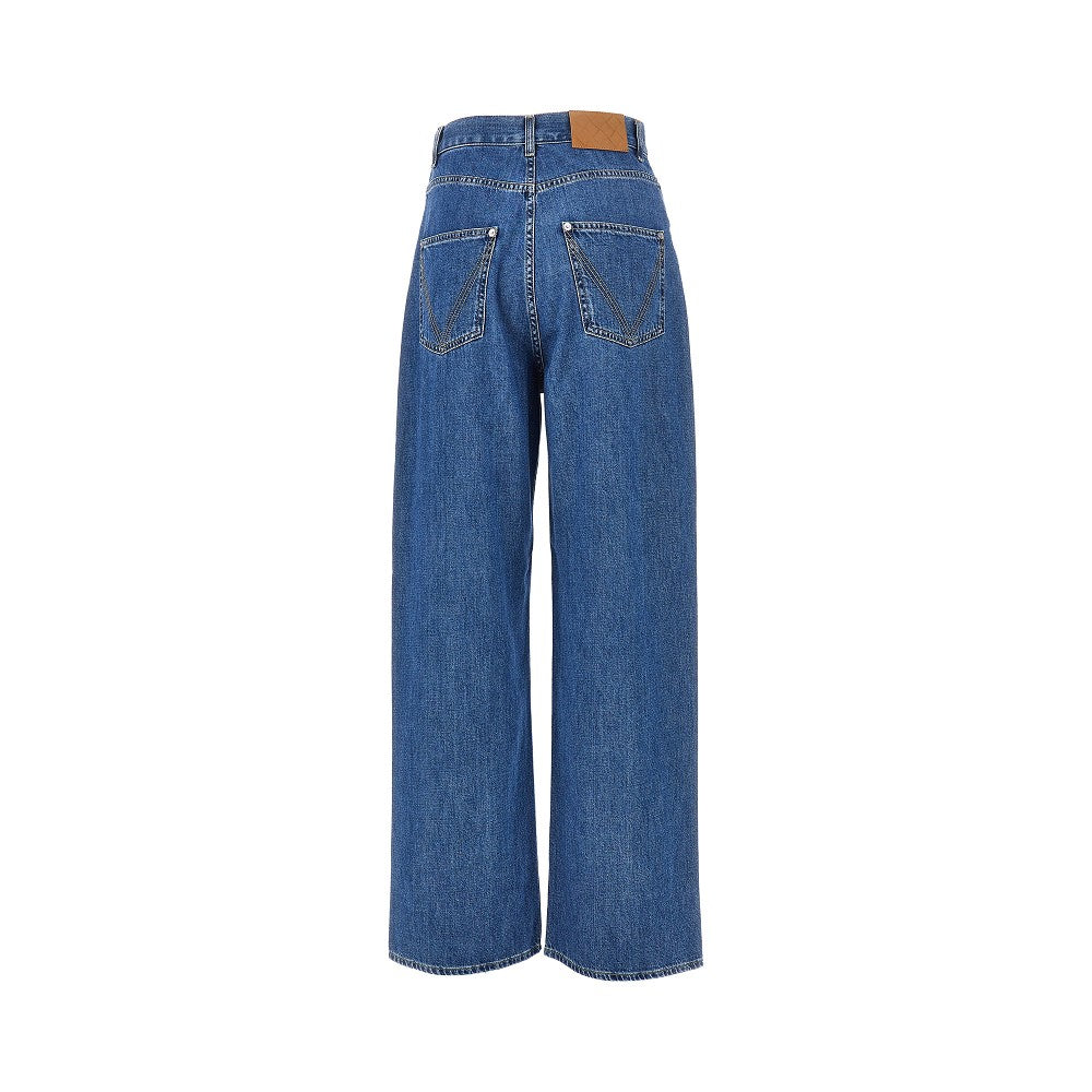 BOTTEGA VENETA Wide leg high-rise jeans