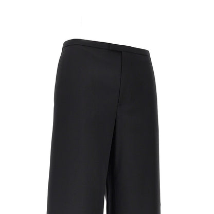 GUCCI Wool twill wide leg pants