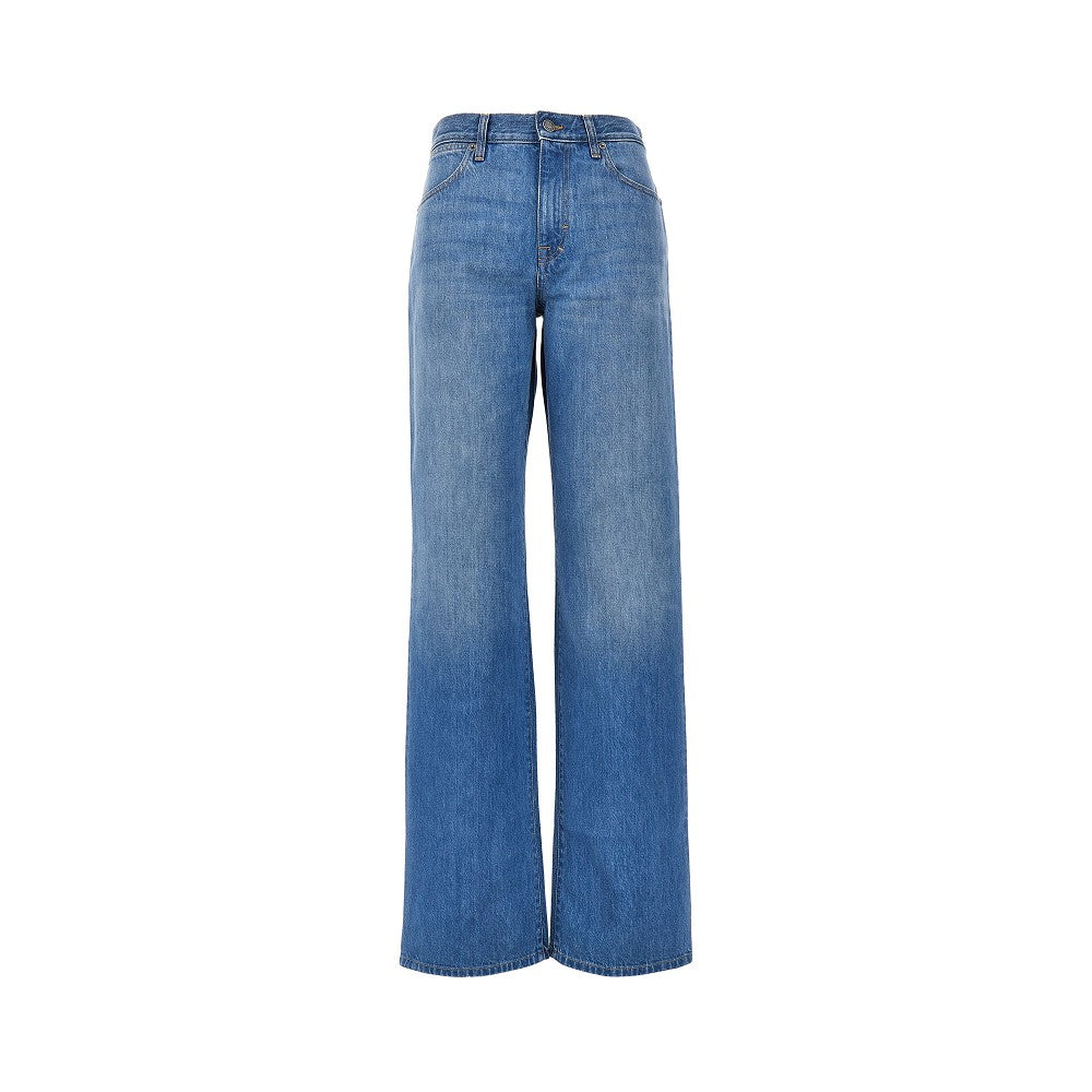 GUCCI Délavé cotton denim jeans