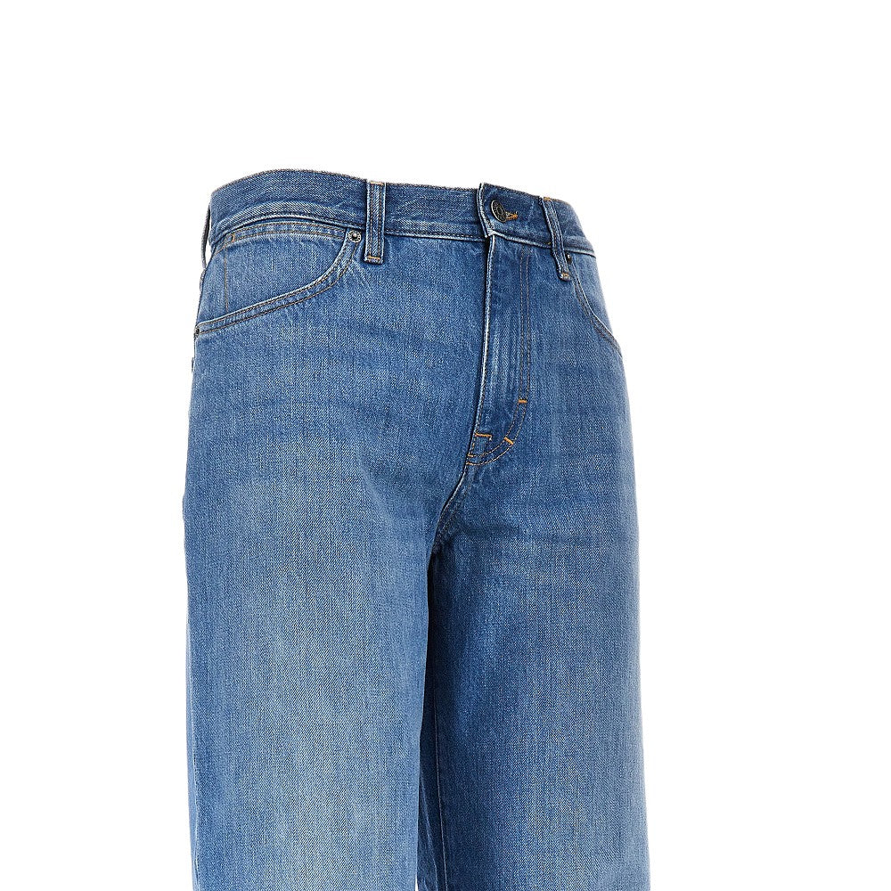 GUCCI Délavé cotton denim jeans