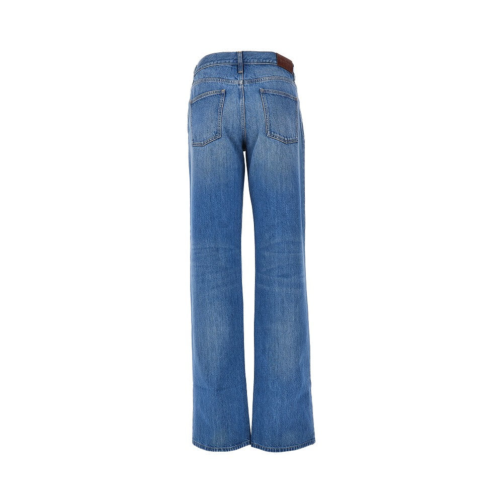 GUCCI Délavé cotton denim jeans