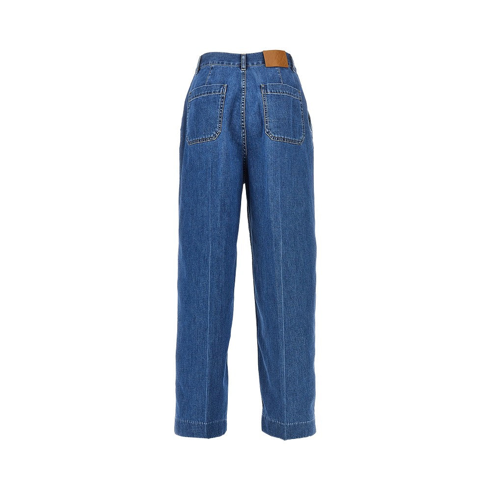 BOTTEGA VENETA Atlantic Blue wash wide leg jeans