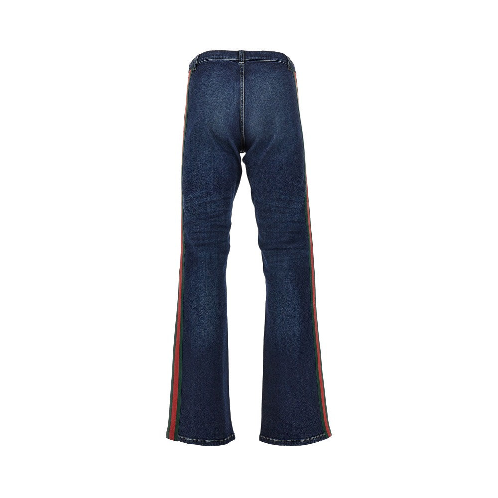 GUCCI Denim jeans with Web Ribbon