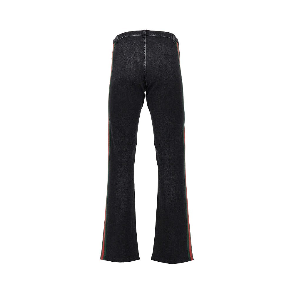 GUCCI Denim jeans with Web Ribbon