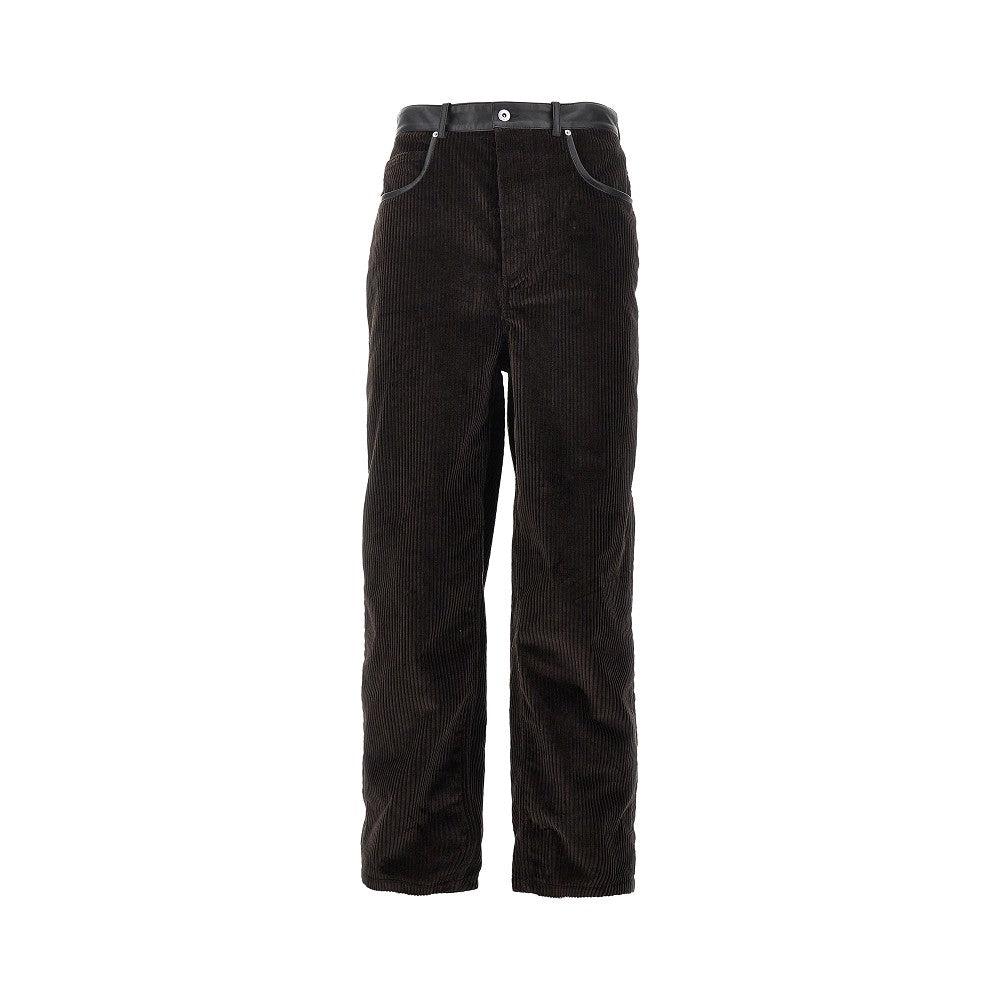 Bottega Veneta Corduroy pants with nappa details