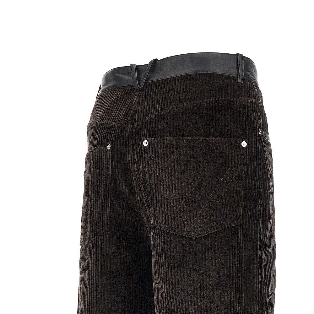 Bottega Veneta Corduroy pants with nappa details